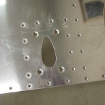 Holes in skin for pitot attach