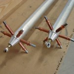 Drilling long aileron pushrods