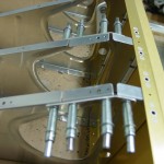 Seat ribs modified for control column access