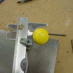 Latch knob drilled to lever