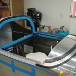 Masking and roughing the canopy frame